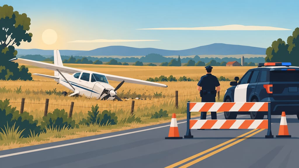 Light Aircraft Crashes Near Kafr Qara; Route 65 Briefly Closed