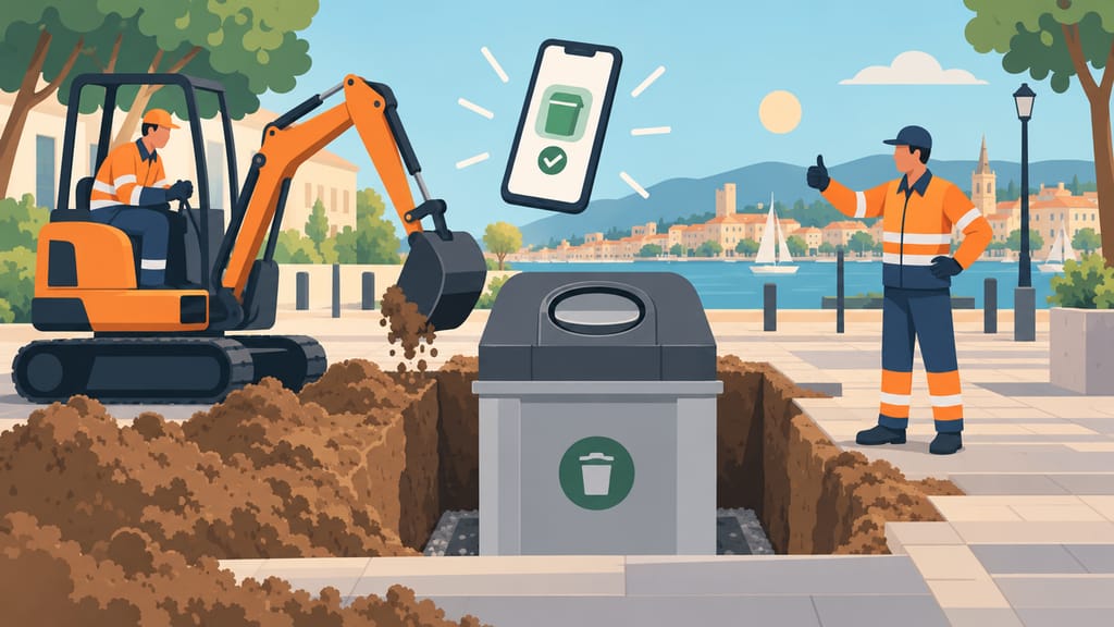 Phone Down the Buried Bin? City Crews Dig In — and Deliver a Happy Ending