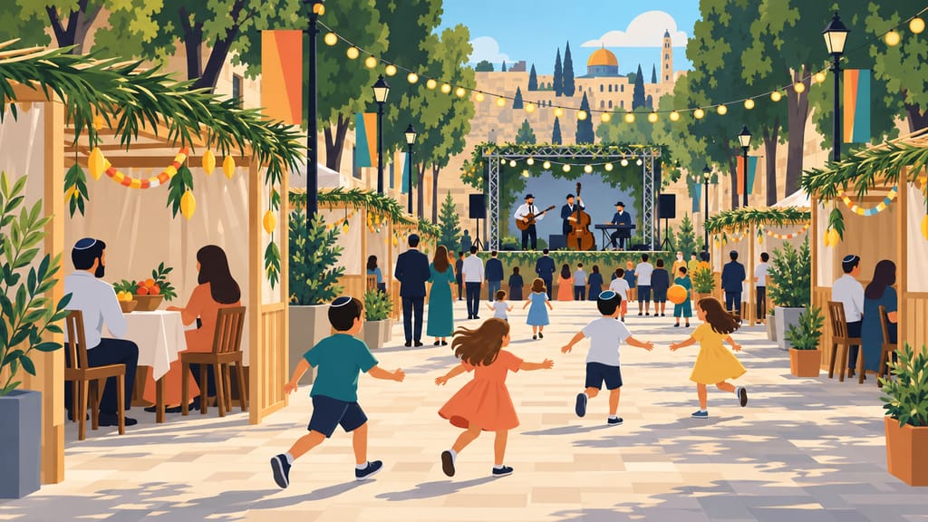 Sukkot in Harish: Community Sukkahs on Derech Eretz, Holiday Fun for Kids and Second Hakafot on Saturday Night