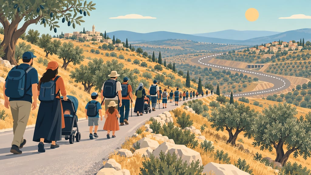 Thousands Join Samaria Sukkot March Between Gannim and Kadim, as a Proposed Bypass Road Could Link Harish to the Area