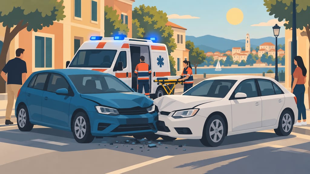 Two Lightly Injured in Tuesday Afternoon Crash on Gamla Street