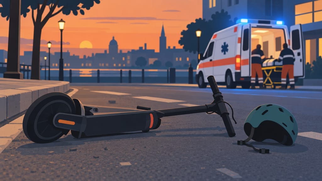 Young Man Moderately Hurt in E-Scooter Crash on Chavruta Street, the Latest in a Run of Light-Vehicle Accidents